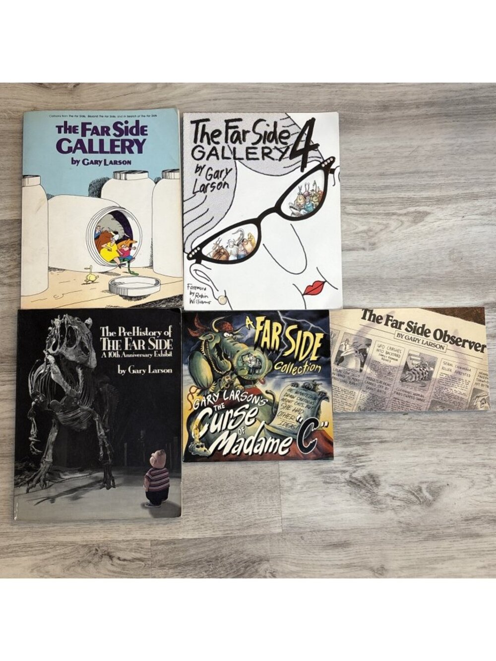 The Far Side Books Lot Of 5 Paperbacks Gary Larson Cartoon Comics 80s